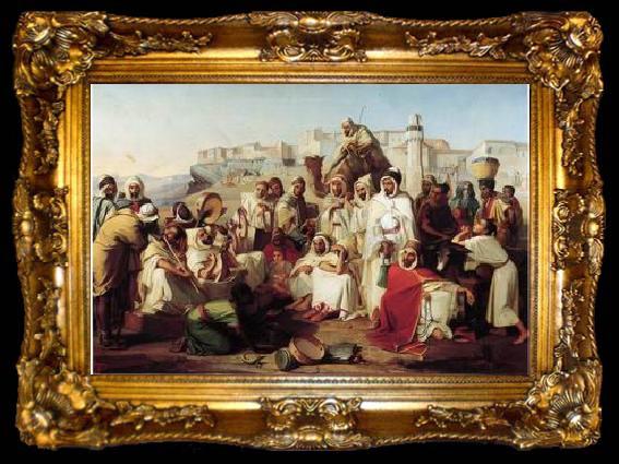 framed  unknow artist Arab or Arabic people and life. Orientalism oil paintings 555, ta009-2